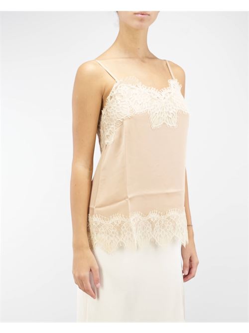 Satin top with lace inserts Max Mara Weekend MAX MARA WEEKEND | Top | NITRA1